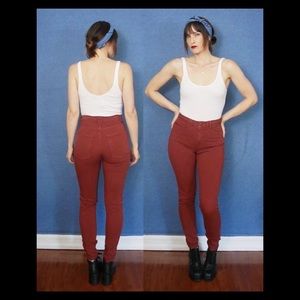 American Apparel high waisted extra skinny pants